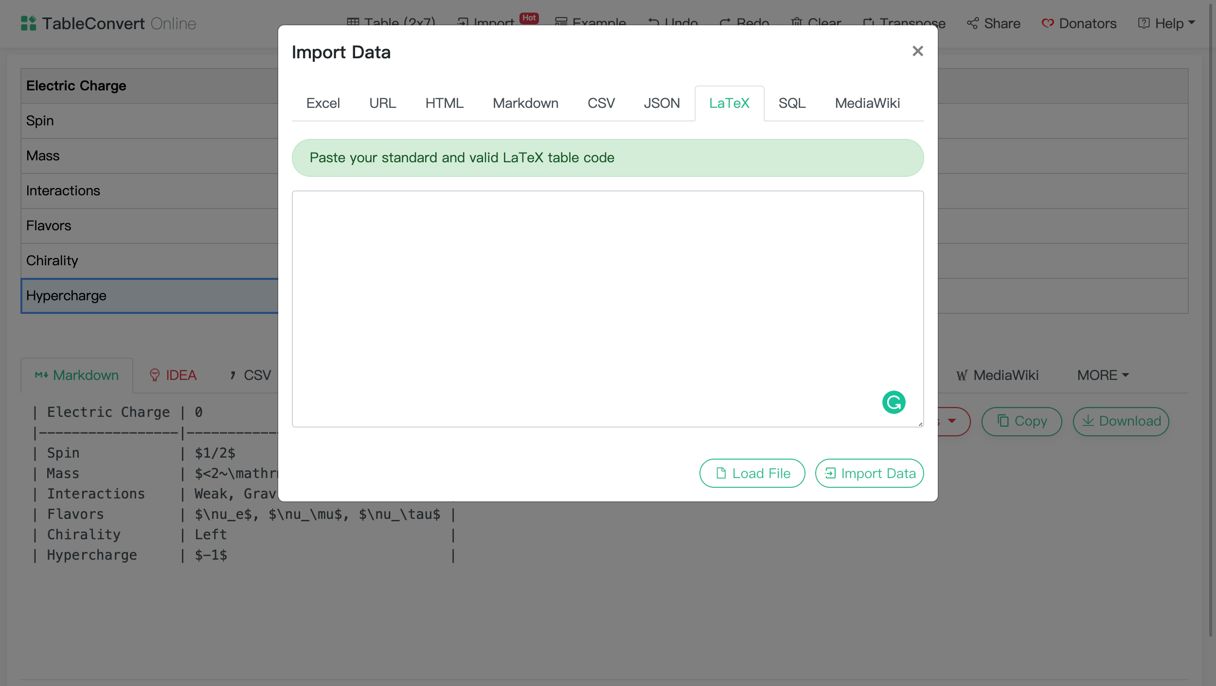 Table Convert Online